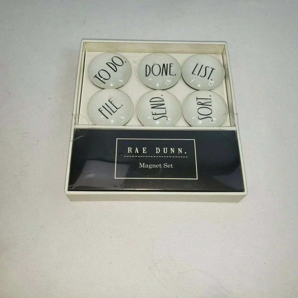 Rae Dunn Organizer Magnet Set Of 6 